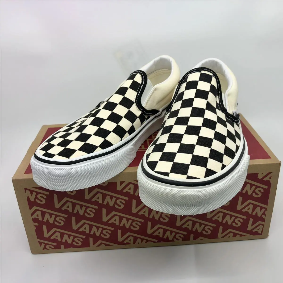 Vans shoes - VANS Slip On - Slip - Black/Off-White 4