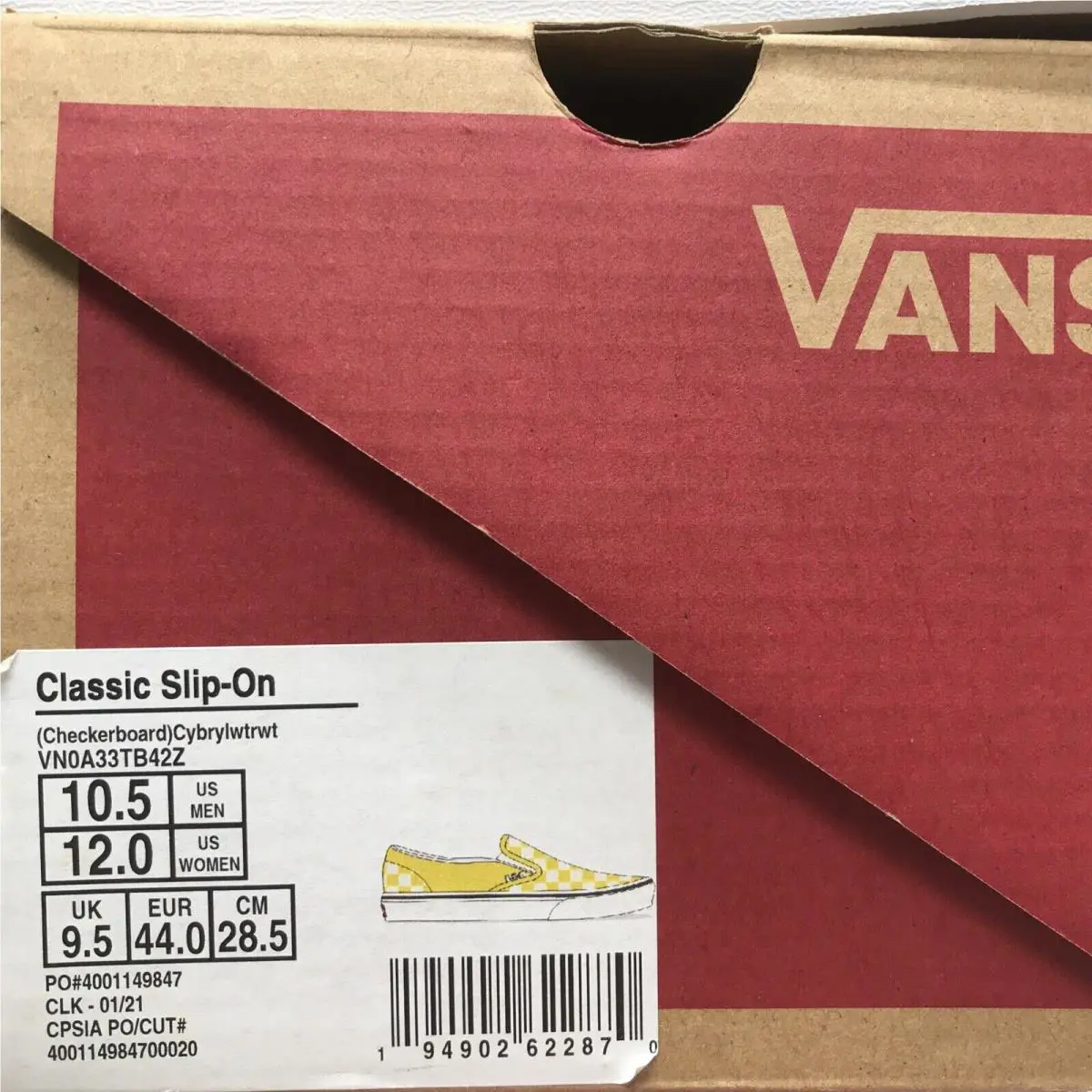 Vans shoes - VANS Classic Slip On - Classic Slip - Cyber Yellow / True White (UPC: 0194902622870) 5