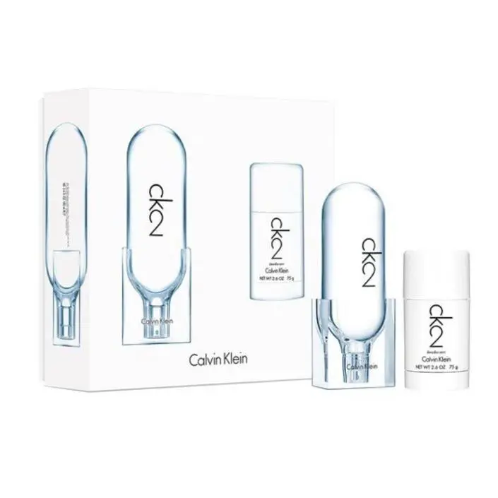 CK2 Gift Set By Calvin Klein 3.4oz Edt+2.6oz Deodorant Stick
