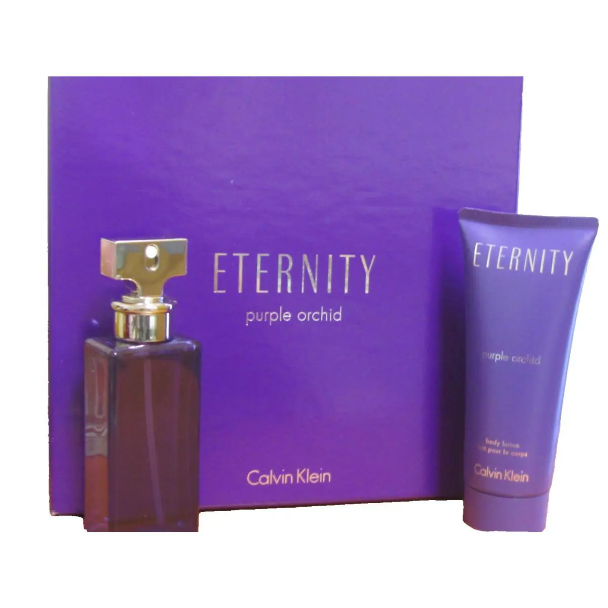 Eternity Purple Orchid by Calvin Klein Gifr Set Perfume Women 1.7 oz Edp+ B/l