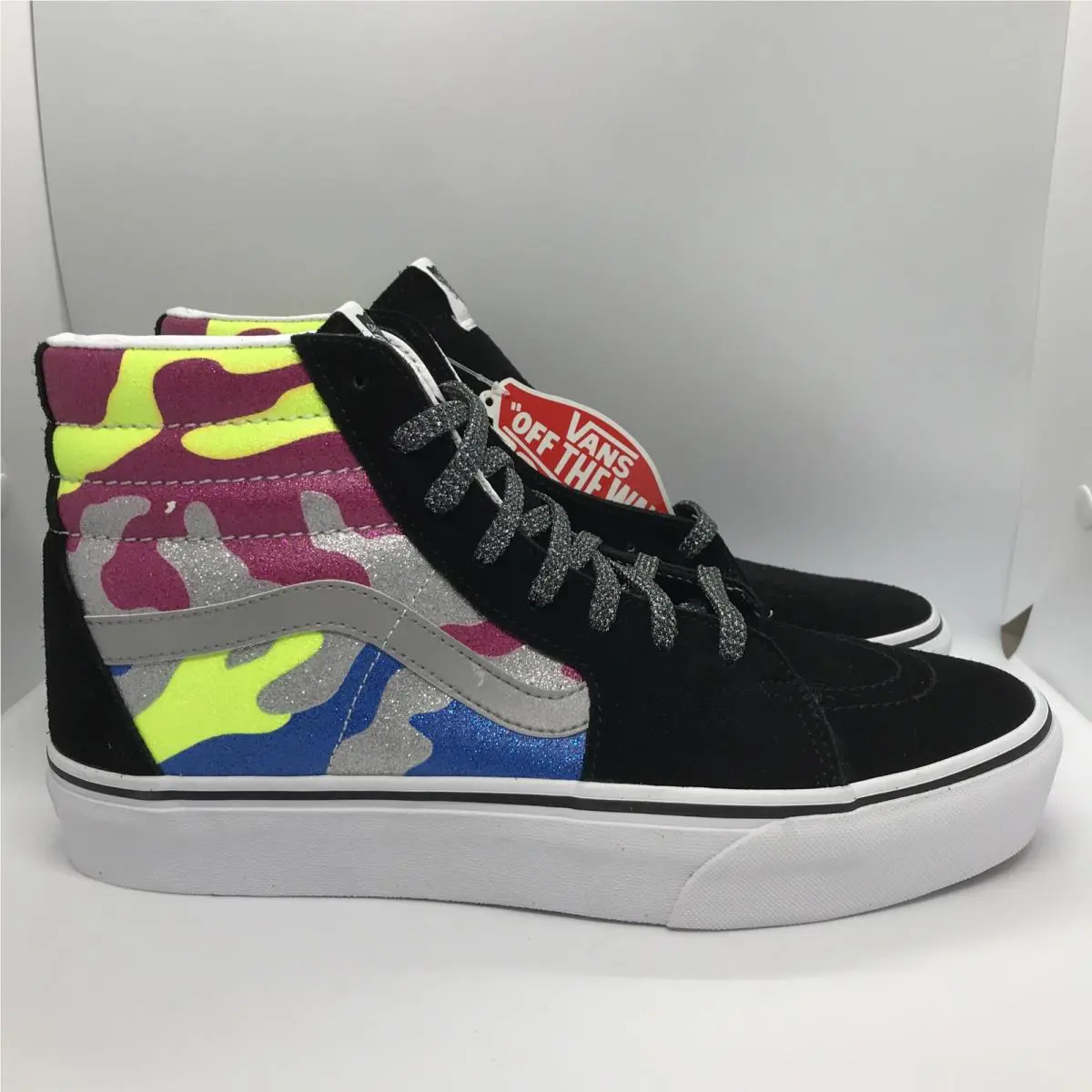 Vans shoes - VANS Sk8 Hi Platform 2 - VN0A3TKNTUR - Multicolor Black White Blue Pink Yellow Silver (UPC: 0679894297706) 0