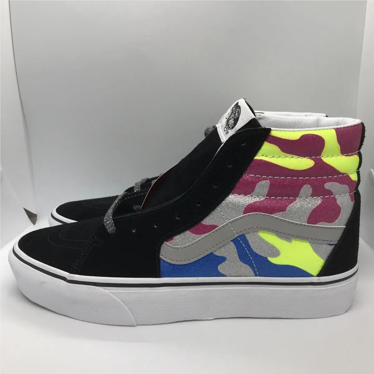 Vans shoes - VANS Sk8 Hi Platform 2 - VN0A3TKNTUR - Multicolor Black White Blue Pink Yellow Silver (UPC: 0679894297706) 1