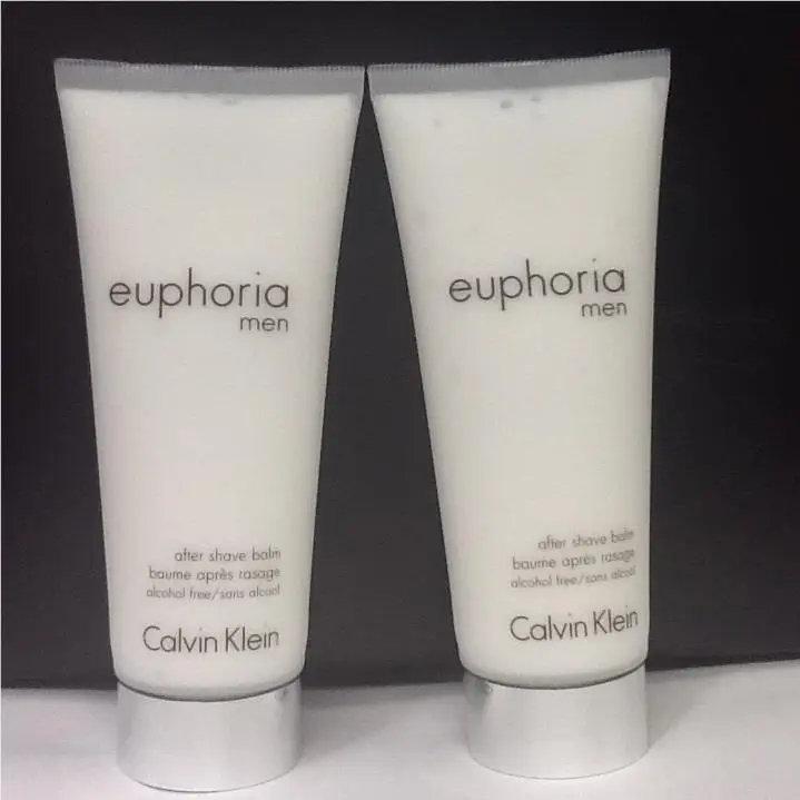 Calvin Klein Euphoria For Men - Lot of 2 X 3.4 OZ After Shave Balm - Same AS Picture