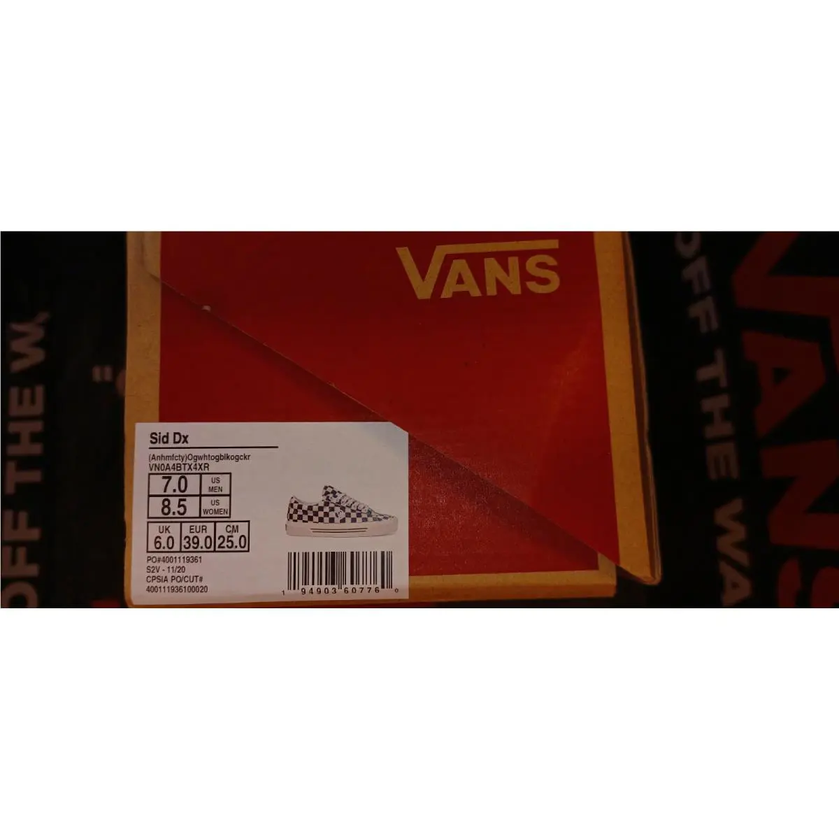 Vans shoes - Vans Sid Dx Anaheim Factory - VN0A4BTX4XR - Black 10