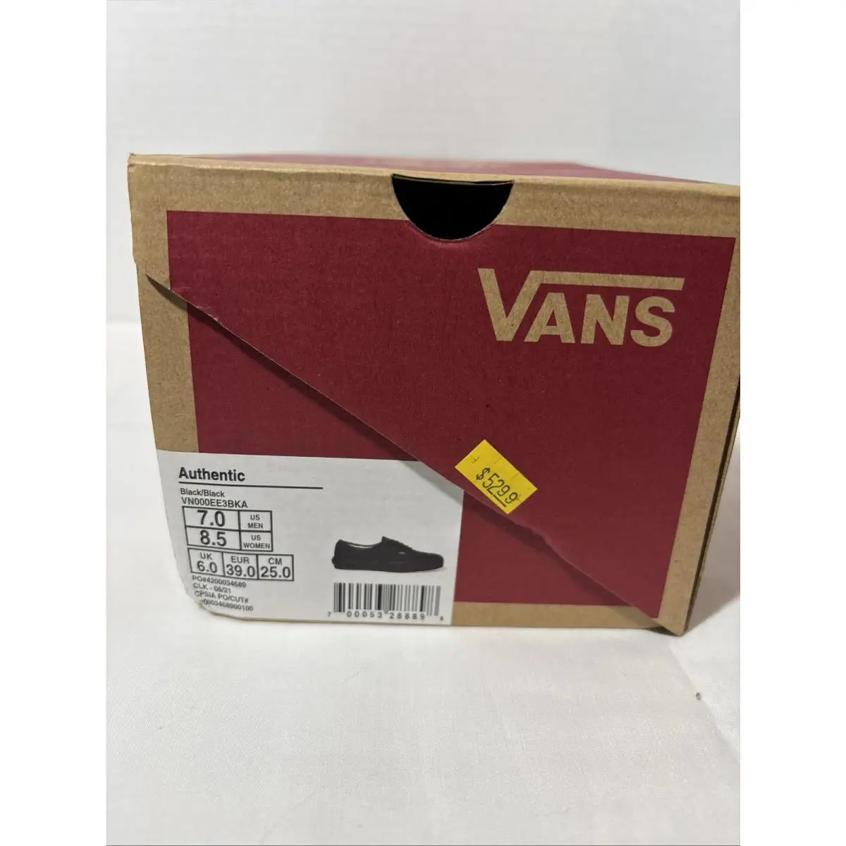 Vans shoes - VANS Authentic - Authentic - VN000EE3BKA - Black 4