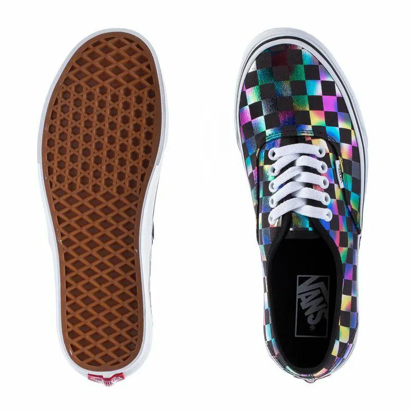 Vans shoes - (Iridescent Check) Black/True White 4
