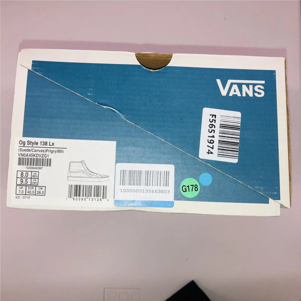 Vans shoes - Vans Og Style 138 LX - VN0A45KDVZG1 - Gray, Manufacturer: Pearl Grey (UPC: 193390131260) 6