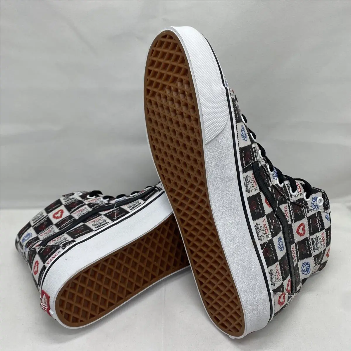 Vans shoes - VANS Sk8 Hi Tapered - Tapered - VN0A4U16B0A - Black / True White / Red / Blue (UPC: 0196013222918) 4