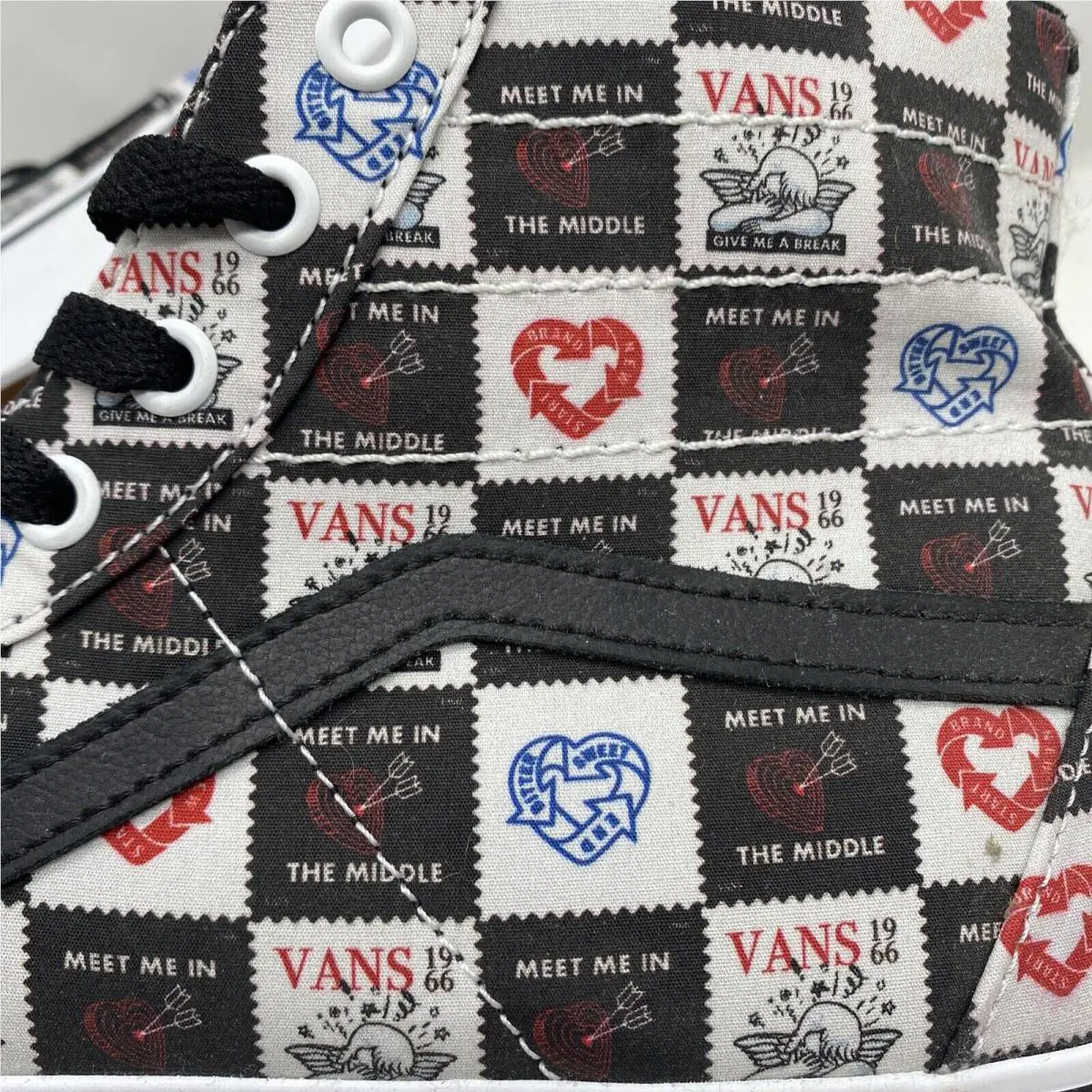 Vans shoes - VANS Sk8 Hi Tapered - Tapered - VN0A4U16B0A - Black / True White / Red / Blue (UPC: 0196013222918) 5