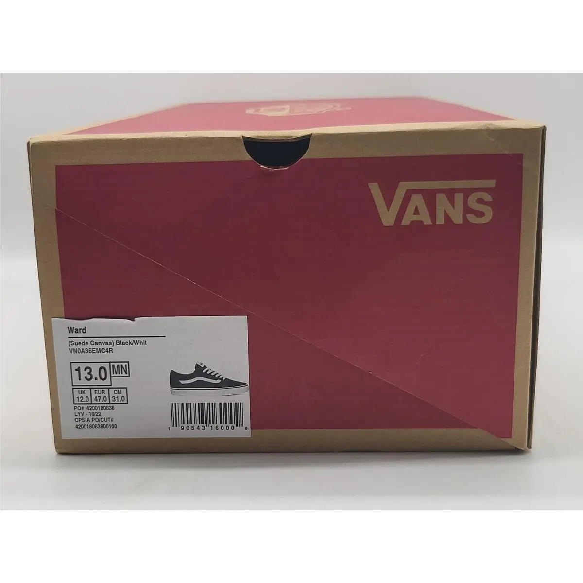 Vans shoes - VANS Ward - Ward - VN0A36EMC4R - Black (UPC: 190543160009) 10