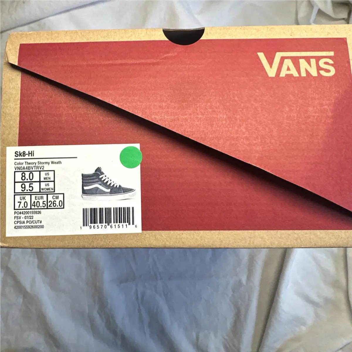 Vans shoes - VANS Sk8-Hi - VN0A4BVTRV2 - STORMY WEATHER 5