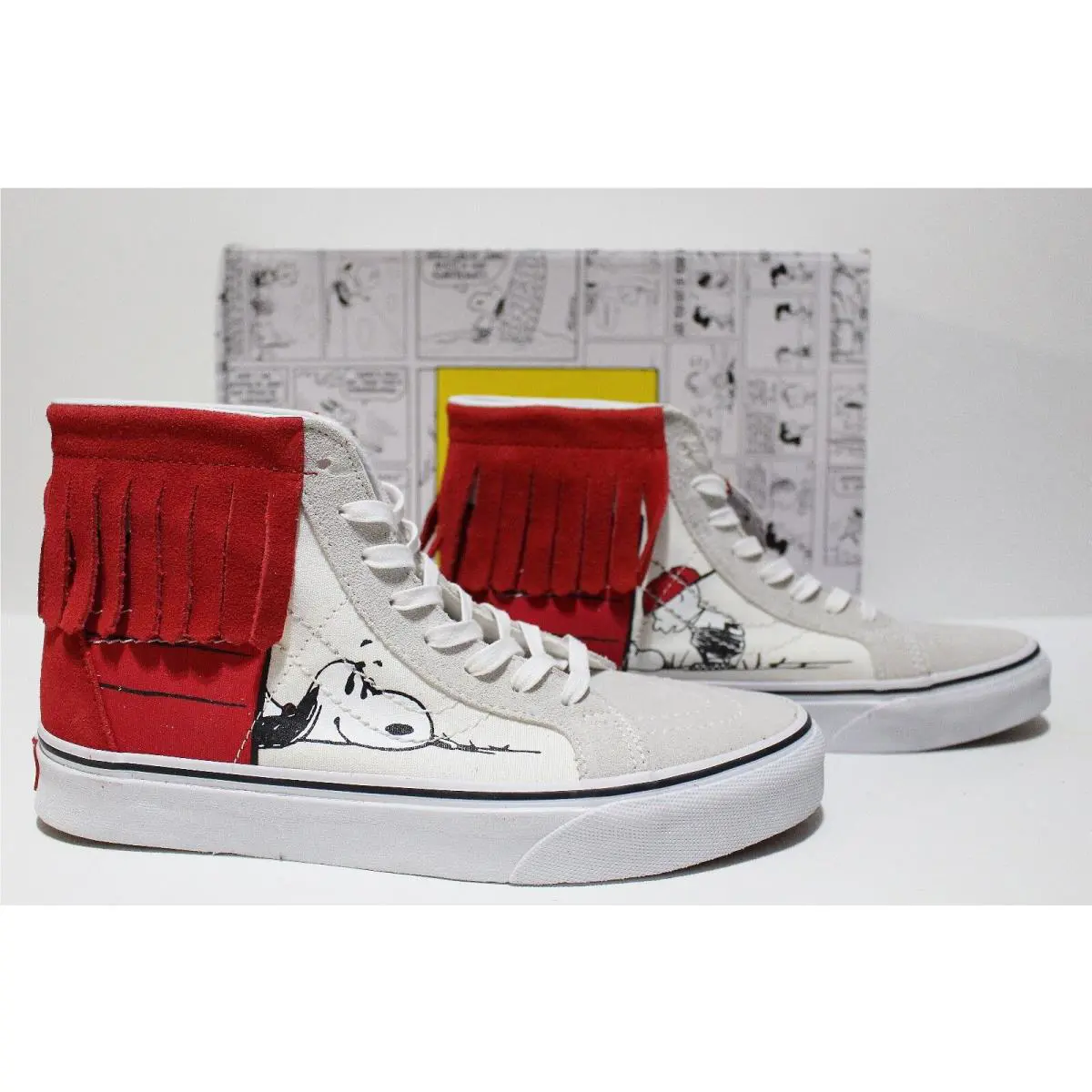 Vans shoes - Bone White/Red 5
