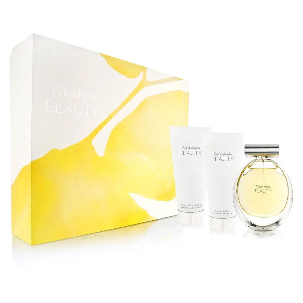 Calvin Klein Beauty For Women 2PC Set 3.4oz EDP+3.4oz Lotion 3.4oz Gel