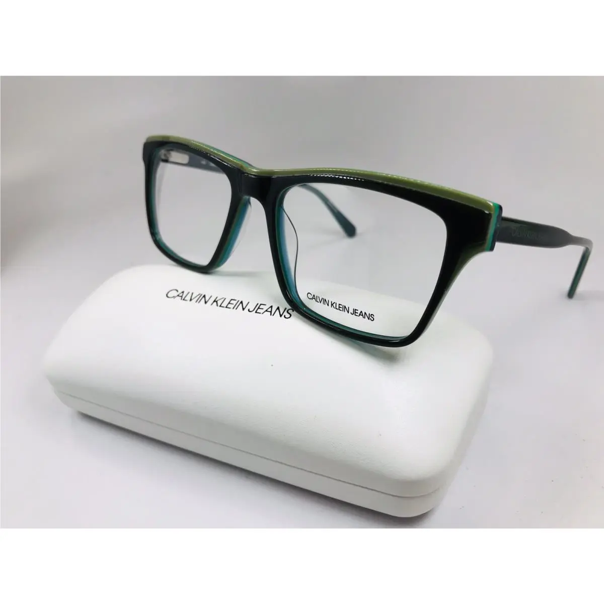 Calvin Klein Jean CKJ19512 315 Olive Cargo Green Eyeglasses 55mm with Case