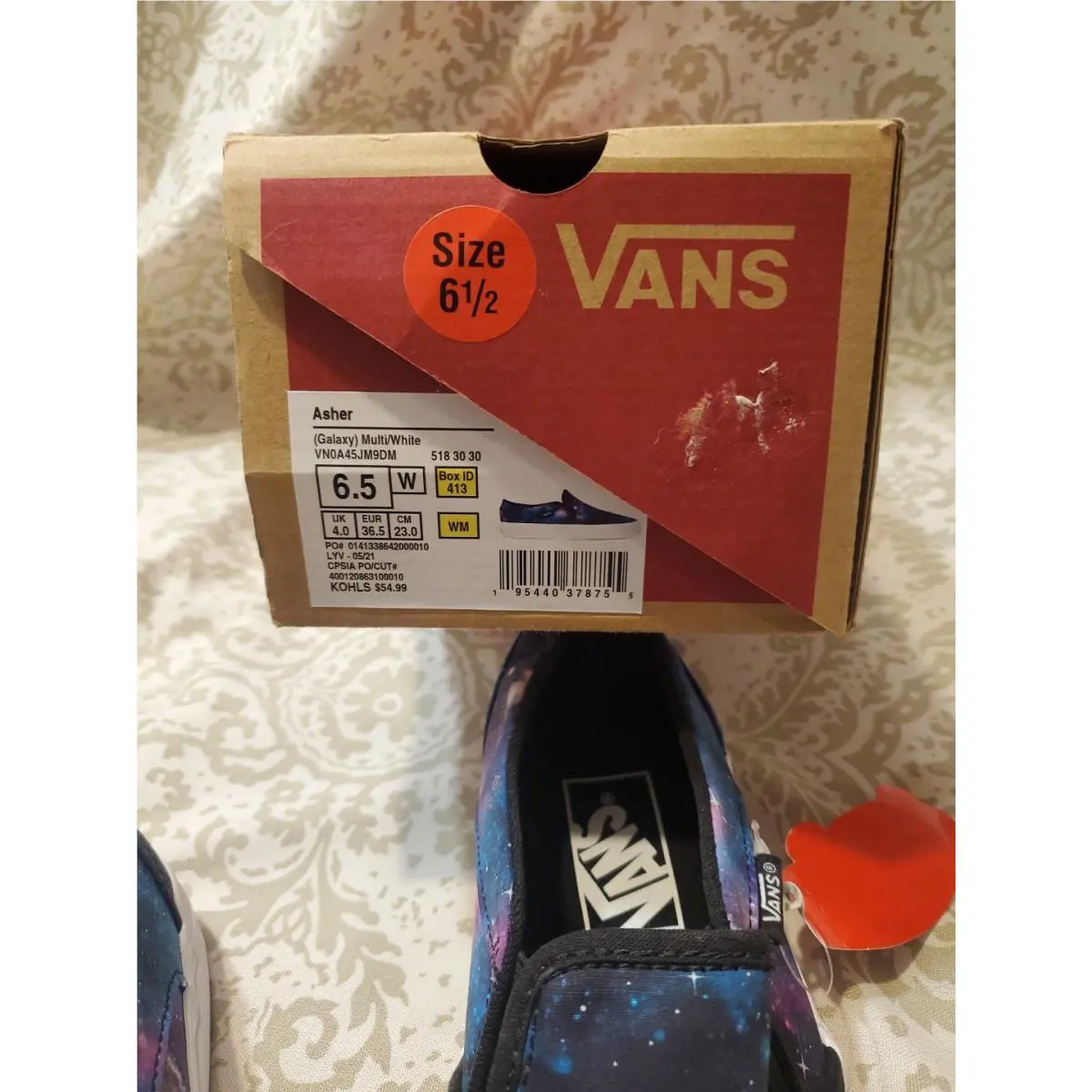 Vans shoes - VANS ASHER GALAXY - ASHER GALAXY - VN0A45JM9DM - White/ Multicolor (UPC: 195440378755) 5