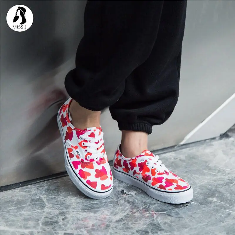 Vans shoes - Valentine Hearts - red / pink / white 6