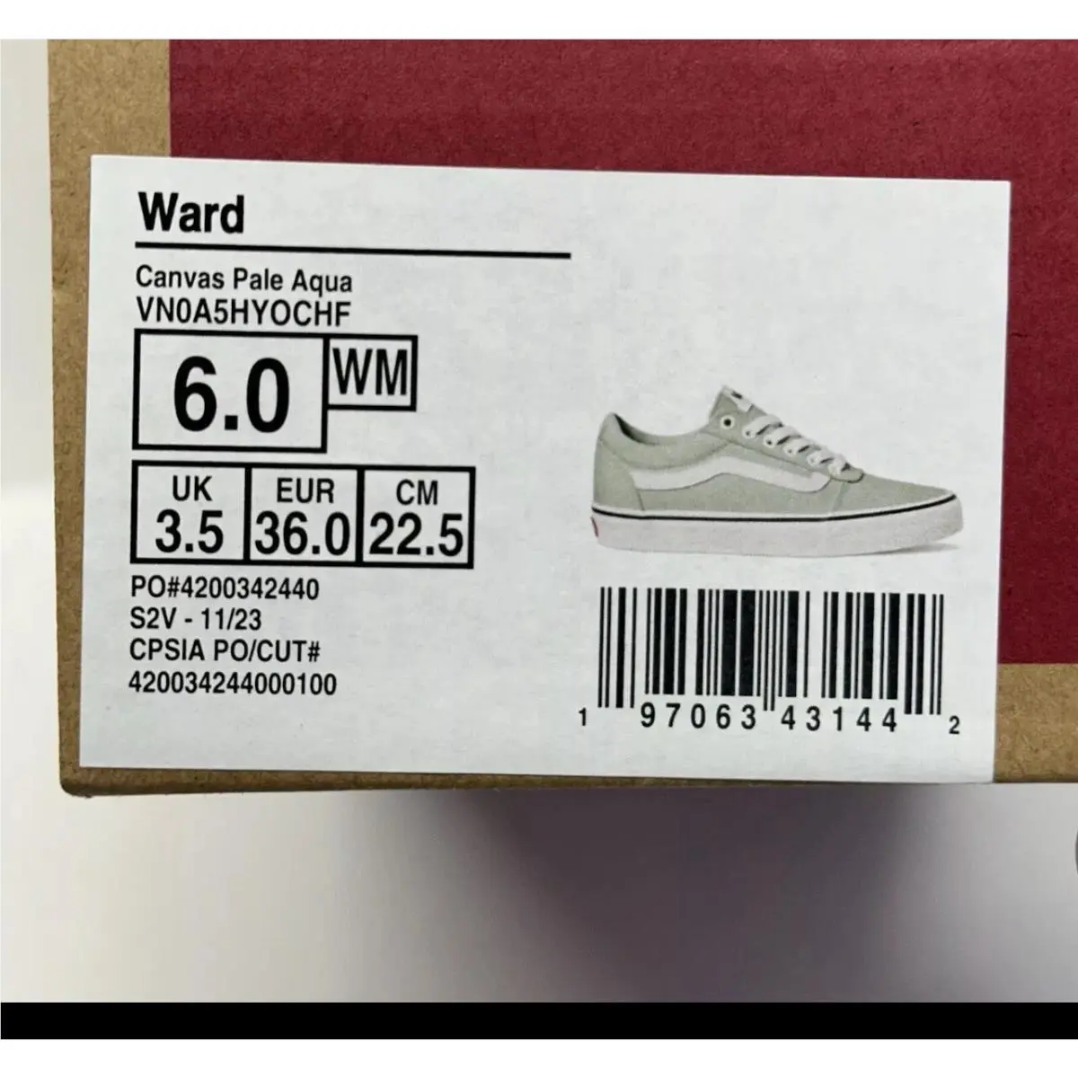 Vans shoes - VANS Ward - Ward - Aqua (UPC: 191478073488) 6