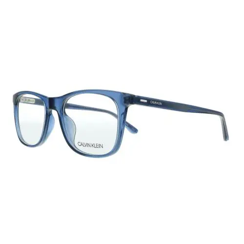 Calvin Klein CK20526 405 Crystal Blue Modified Rectangle Eyeglasses