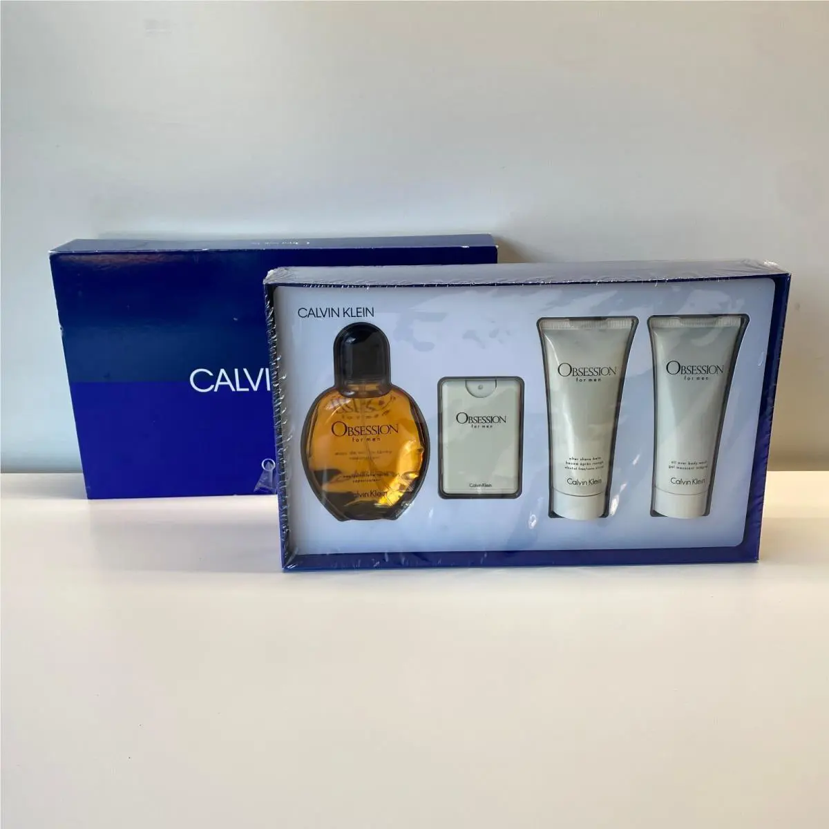 Vintage Calvin Klein Ck Obsession For Men Cologne Travel After Shave Body Wash