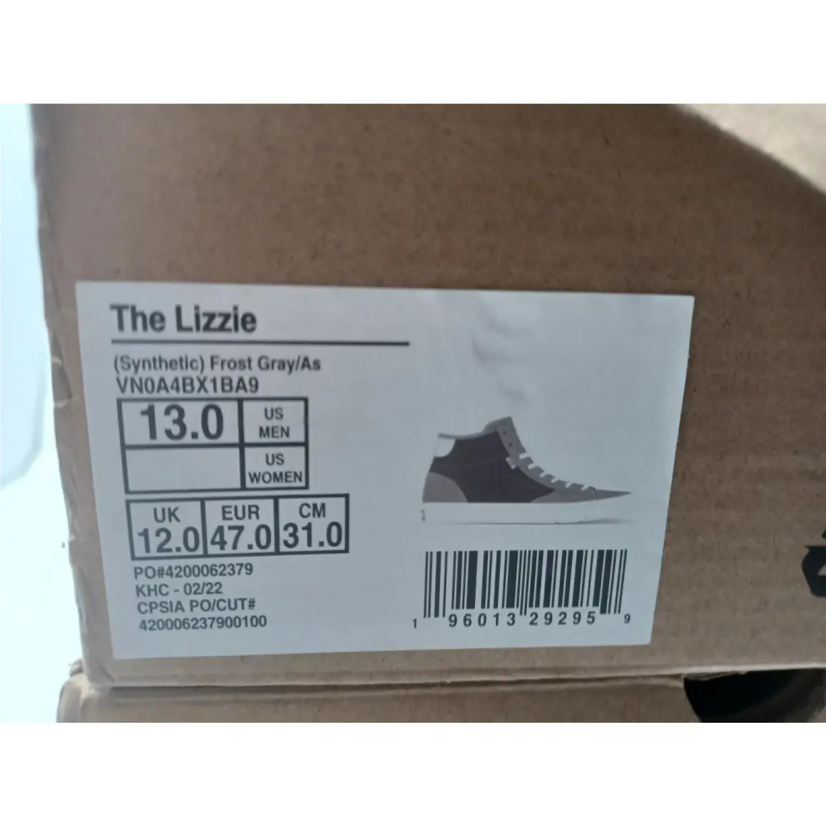 Vans shoes - VANS The Lizzie - The Lizzie - VN0A4BX1BA9 - Gray (UPC: 196013292065) 7