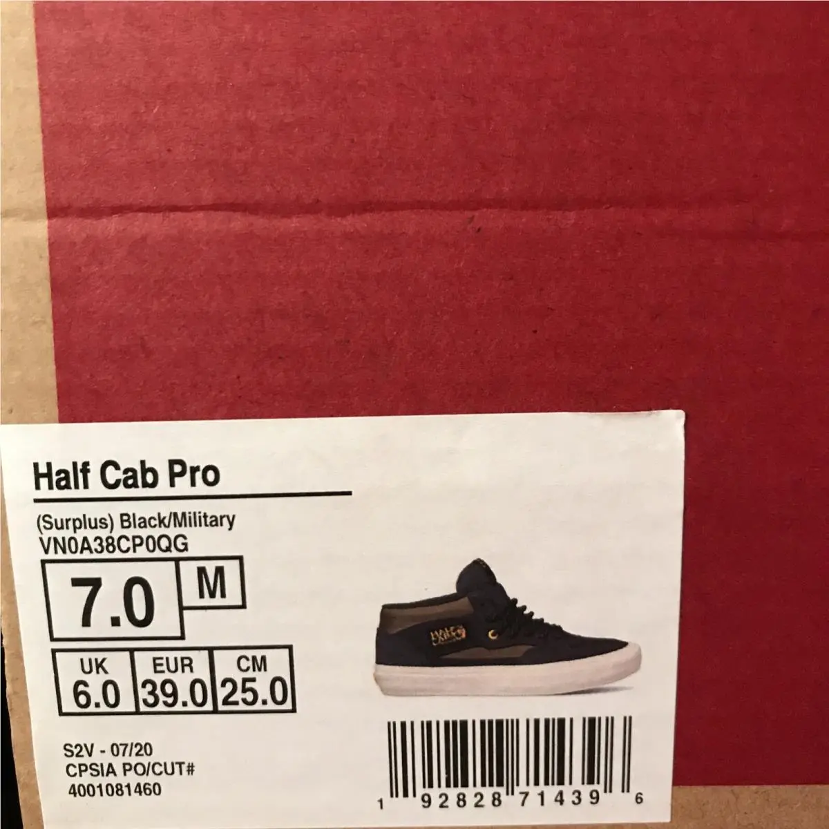 Vans shoes - VANS Half Cab Pro - Half Cab Pro - VN0A38CP0QG - Black Military White (UPC: 0192828714396) 4