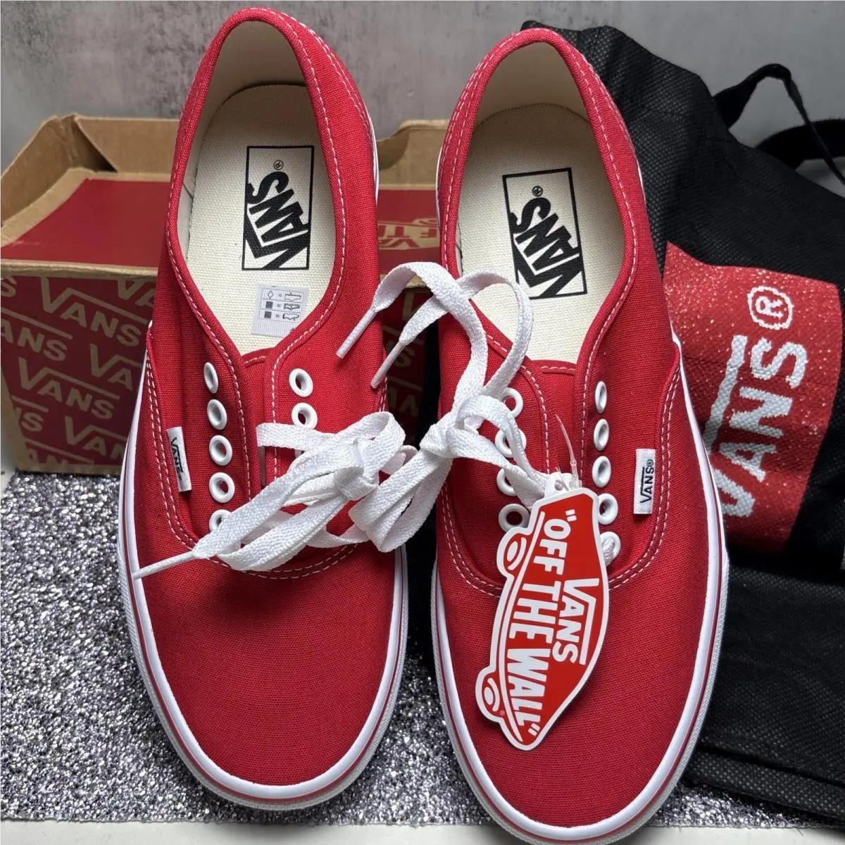 Vans shoes - VANS Authentic - Authentic - VN000EE3RED - Red, Manufacturer: Red 2