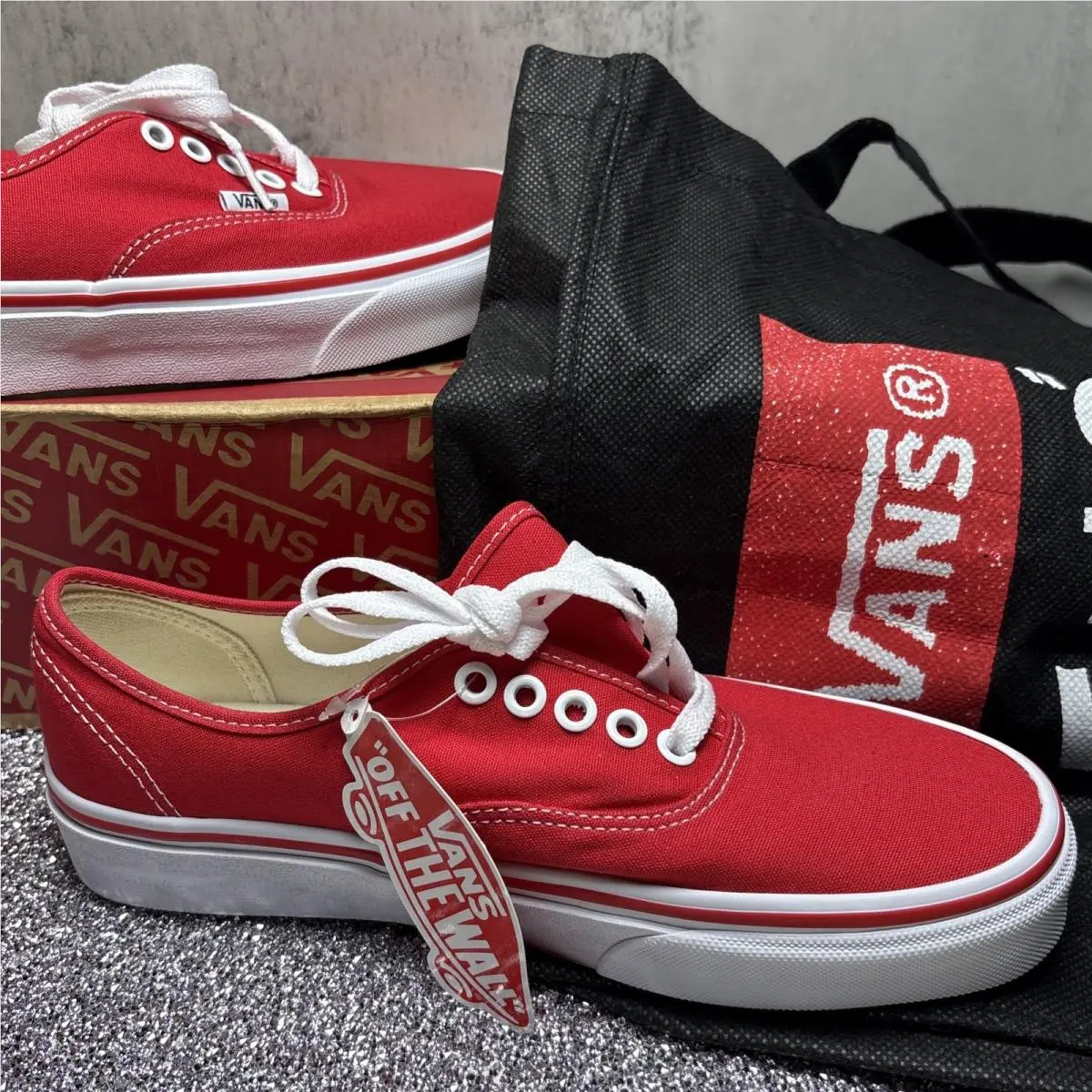 Vans shoes - VANS Authentic - Authentic - VN000EE3RED - Red, Manufacturer: Red 0