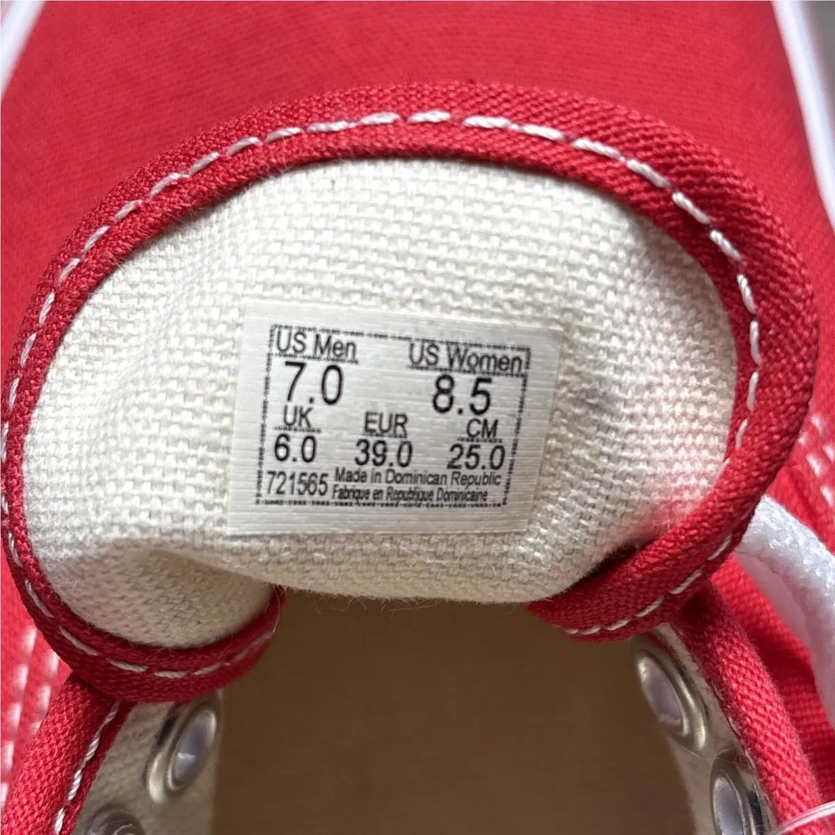 Vans shoes - VANS Authentic - Authentic - VN000EE3RED - Red, Manufacturer: Red 4