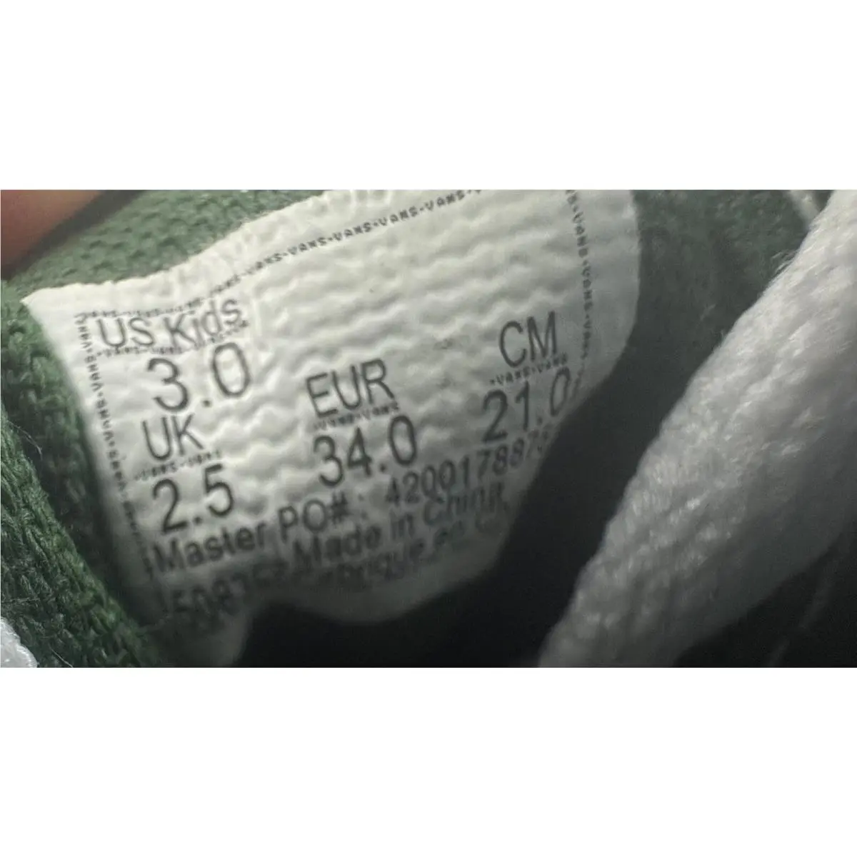 Vans shoes - VANS Old Skool Since 1966 - VN0005WVBLA - Green White (UPC: 196571283086) 9
