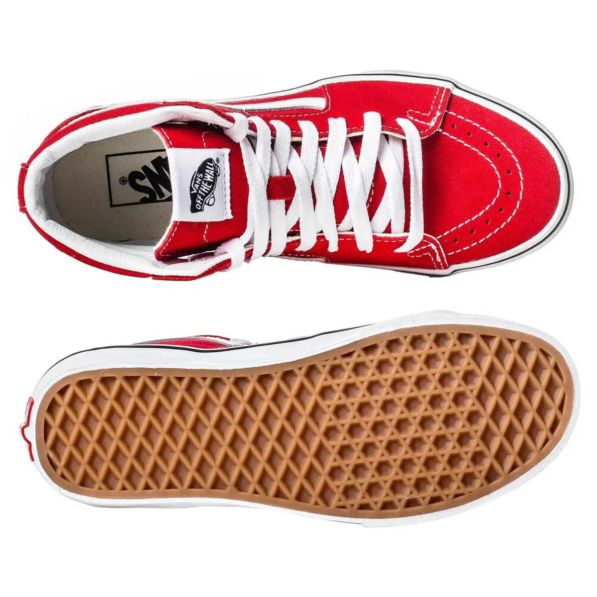 Vans shoes - VN0A4BV6JV6 - VN0A4BV6JV6 - Racing Red/True White (UPC: 193394050598) 0