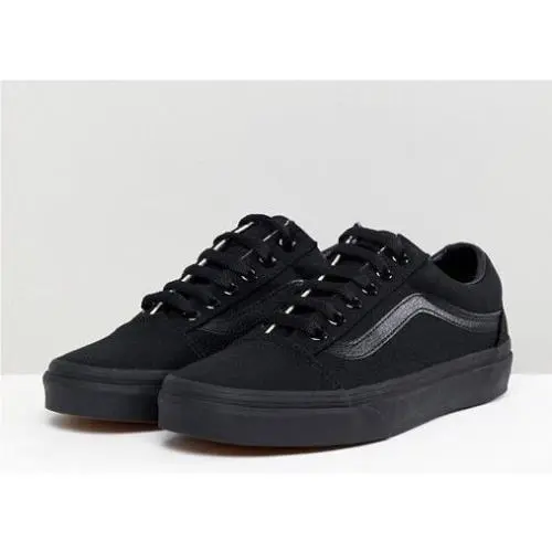 Vans Old Skool Black/black Men`s Size 8.0 Women`s 9.5 VN000D3HBKA
