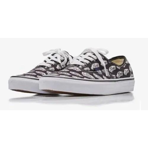 Vans LO Unisex Men Size 5.5 = Women Size 7 Shoes Black/royal Logo - (Blur Boards) Black/Royal Blue