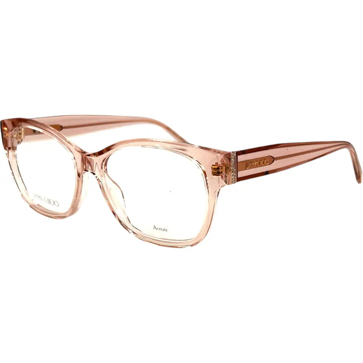 Jimmy Choo JC371 Womens Plastic Eyeglass Frame 53-16 KB7 Grey Italy w Case