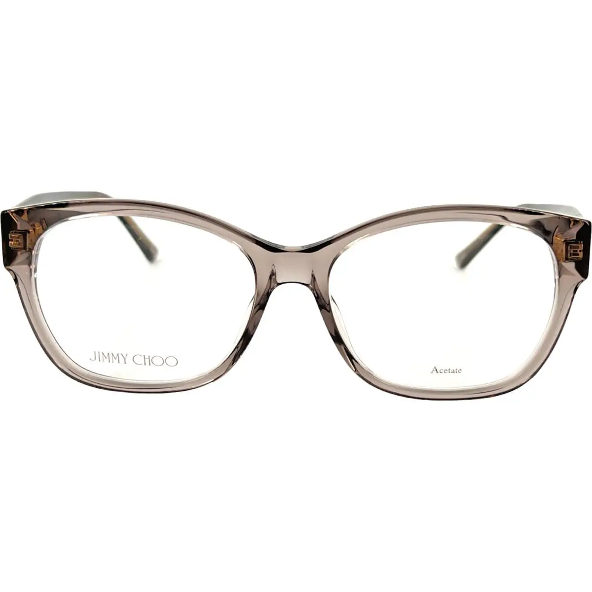 Jimmy Choo JC371 Womens Plastic Eyeglass Frame 53-16 0KB7 Grey Italy w Case