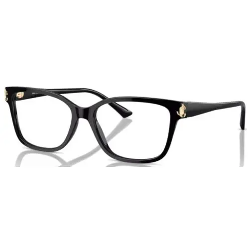 Jimmy Choo JC3012 5000 Eyeglasses Women`s Black Full Rim Pillow Shape 53mm