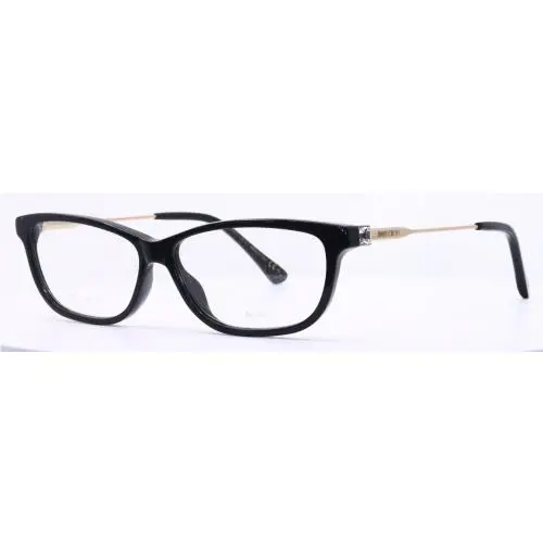 Jimmy Choo JC342 807 Black Rectangular Womens Full Rim Eyeglasses 54-13-145
