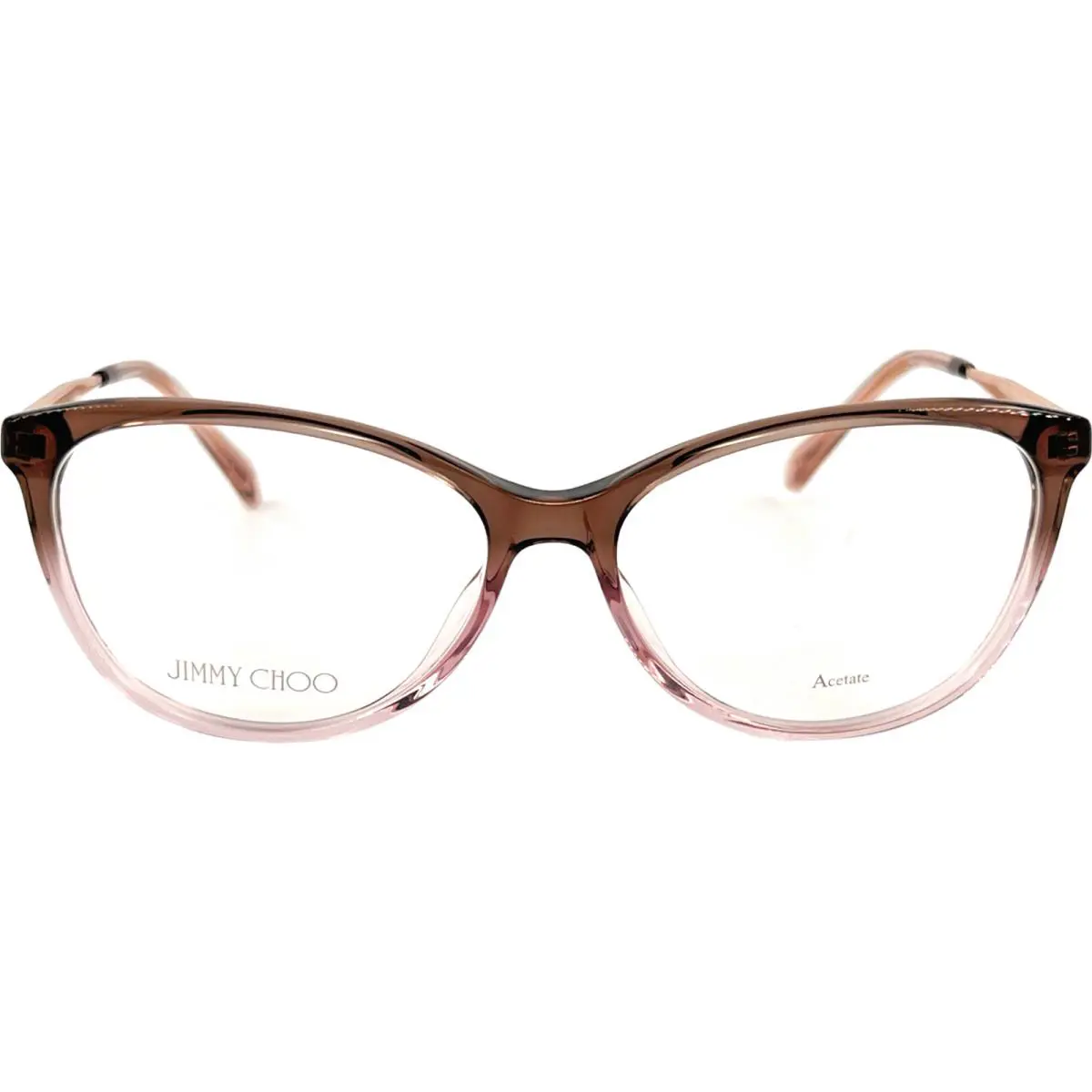 Jimmy Choo JC379 Womens Plastic Eyeglass Frame 54-15 08M Brown Italy w Case