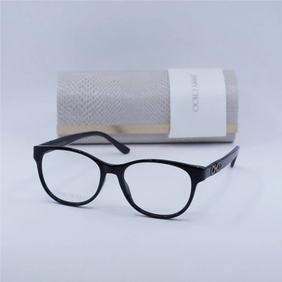 JC241 0807 00 Black 52mm Eyeglasses by Jimmy Choo