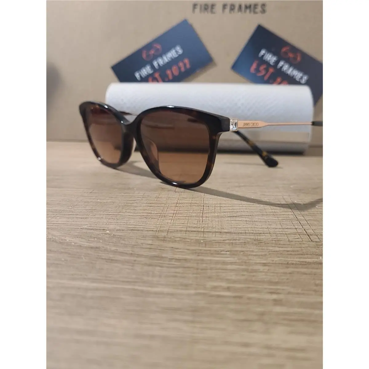 Jimmy Choo JC325/F 086 Havana Eyeglasses Sunglasses Custom Tinted