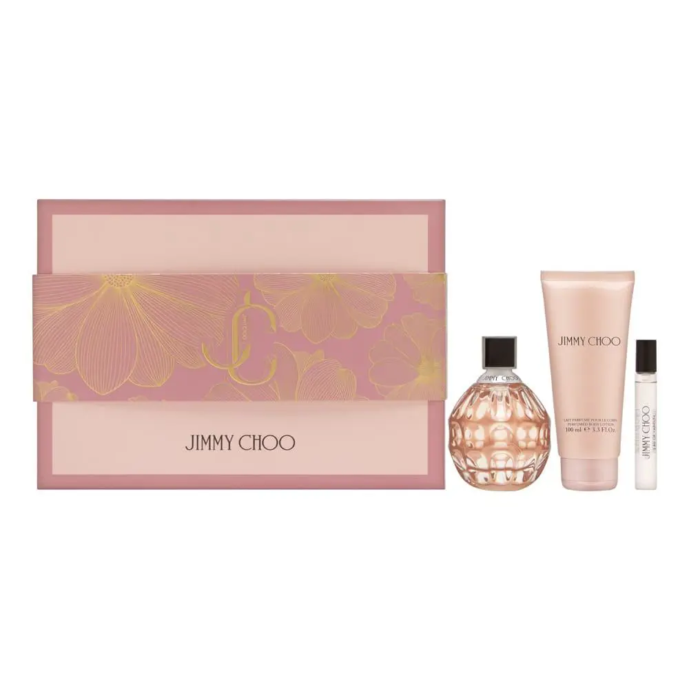For Women 3 PC Set: 3.3 oz Edp + 3.3 oz Body Lotion + 0.25 oz Edp by Jimmy Choo
