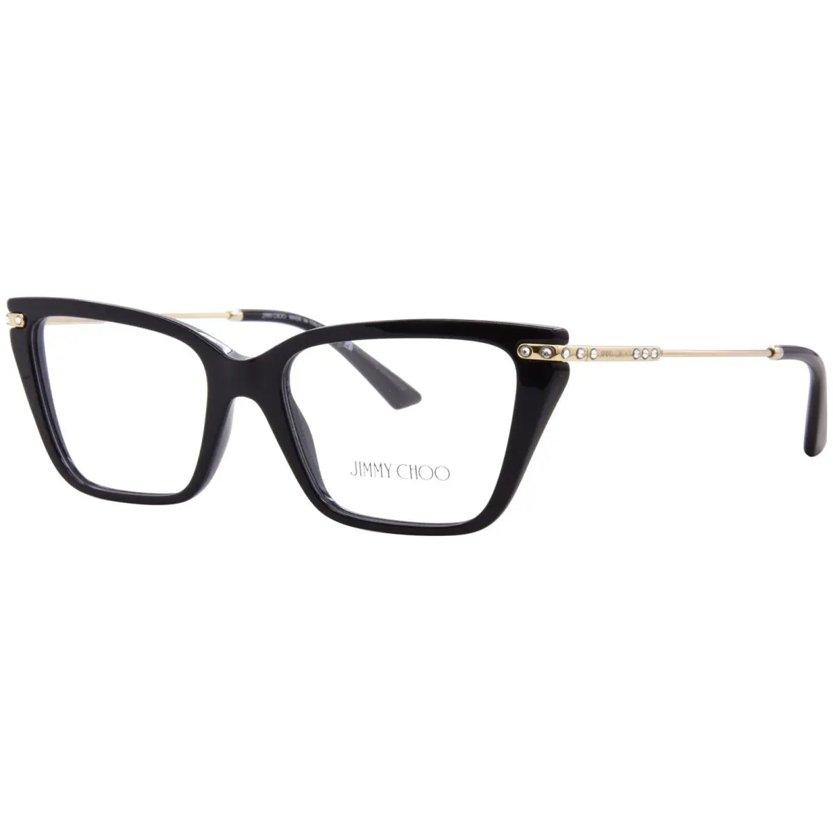 Jimmy Choo JC3002B 5000 Eyeglasses Frame Women`s Black Full Rim Cat Eye 53mm