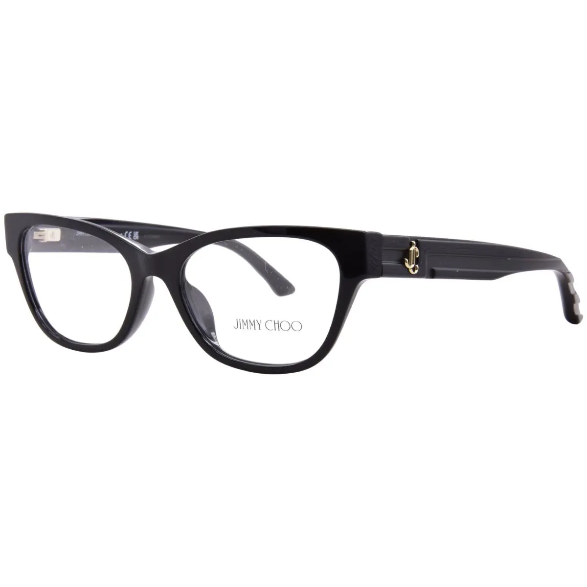JC3010U 5000 Eyeglasses Frame Women`s Black Full Rim Cat Eye 54mm by Jimmy Choo