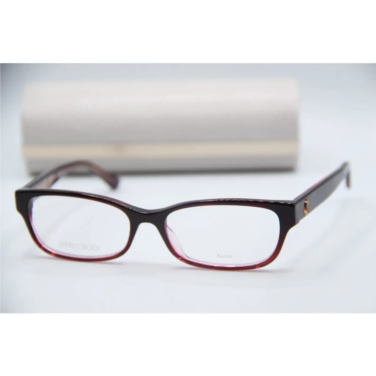 Jimmy Choo 271 Egl Purple Sparkle Designer Eyeglasses W/case 53-18