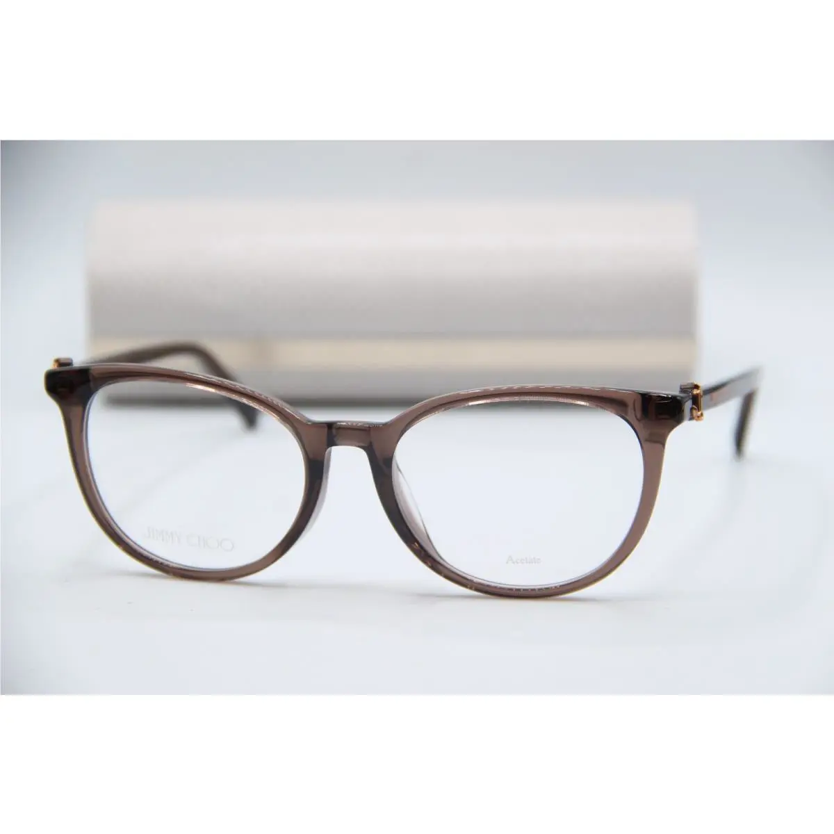 Jimmy Choo JC369/F 09Q Brown Designer Eyeglasses W/case 53-18