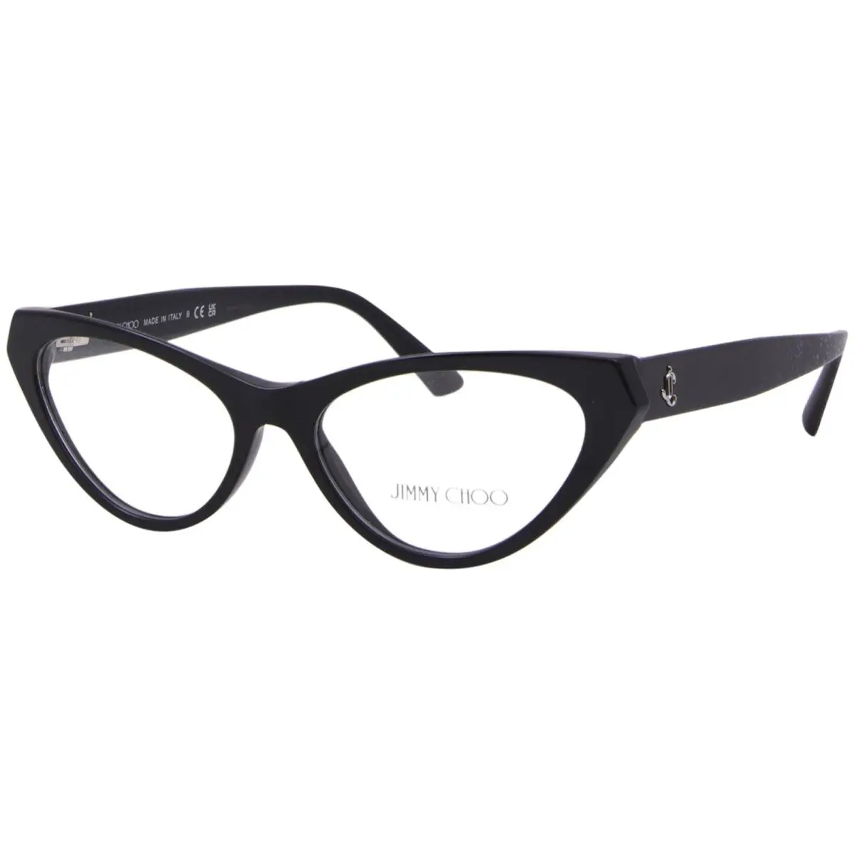 Jimmy Choo JC3005 5000 Eyeglasses Frame Women`s Black Full Rim Cat Eye 53mm