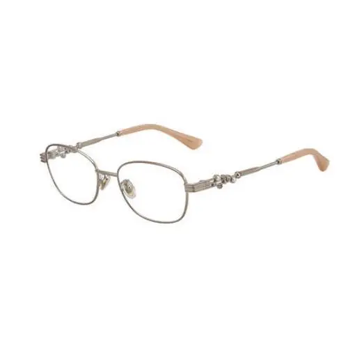 Jimmy Choo JC 222/F 35J Silver/pink Women`s Eyeglasses 53-16-140MM