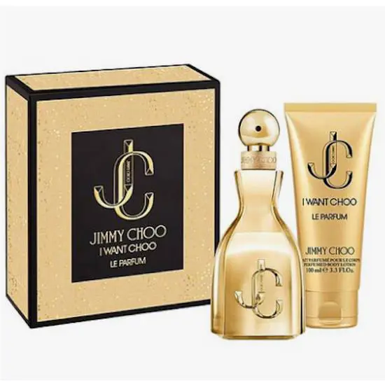 Jimmy Choo I Want Choo LE Parfum 2PC Gift Set 2.0 Edp Spray + 3.3 Body Lotion