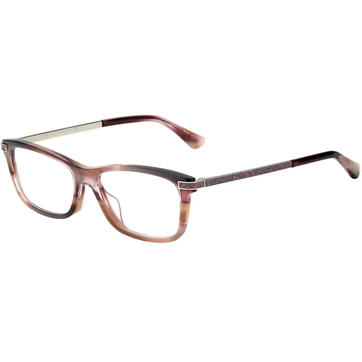 Jimmy Choo Eyeglasses JC268G HR5 52mm Stripped Pink / Demo Lens