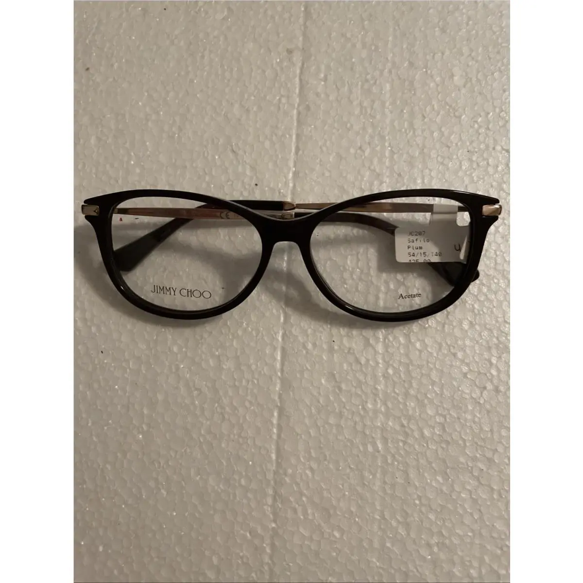Jimmy Choo JC207-Plum Designer Eyeglass Frames -54/15/140 Retail