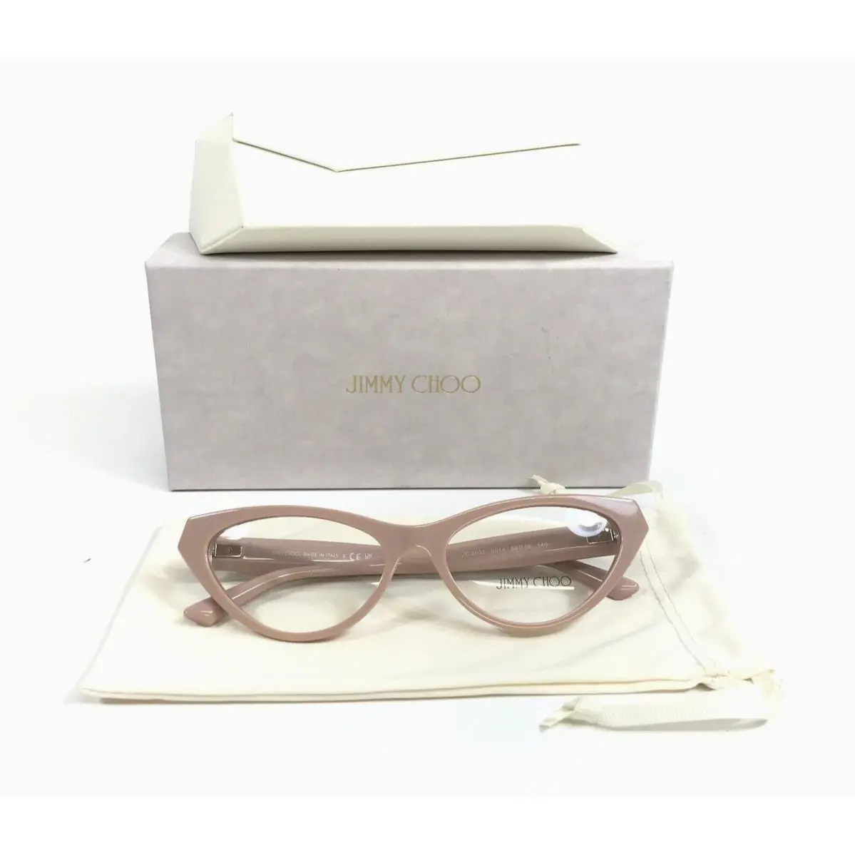 Jimmy Choo JC3005 5014 Pink Glitter Women`s Eyeglasses Frames 55-16-140